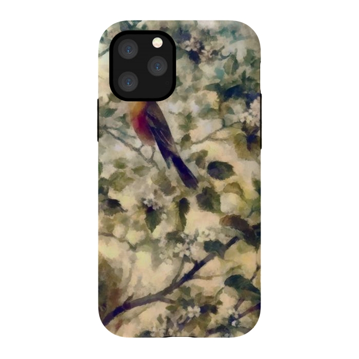 iPhone 11 Pro StrongFit Watercolored Nature by Texnotropio