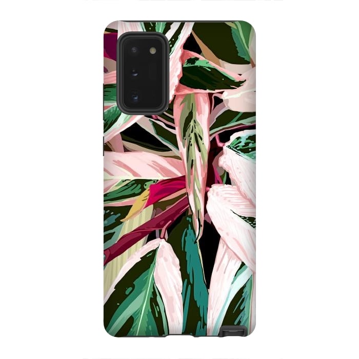 Galaxy Note 20 StrongFit Tropical Variegated Houseplant by Uma Prabhakar Gokhale