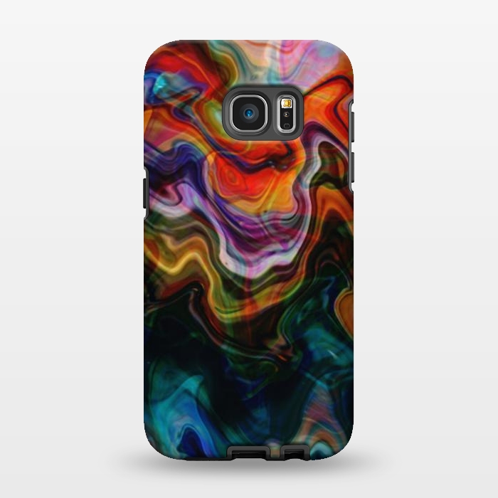 Galaxy S7 EDGE StrongFit Digitalart Abstract Marbling G596 by Medusa GraphicArt
