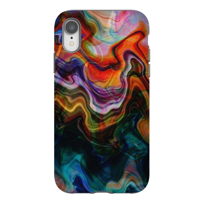 iPhone Xr StrongFit Digitalart Abstract Marbling G596 by Medusa GraphicArt