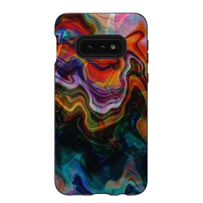 Galaxy S10e StrongFit Digitalart Abstract Marbling G596 by Medusa GraphicArt