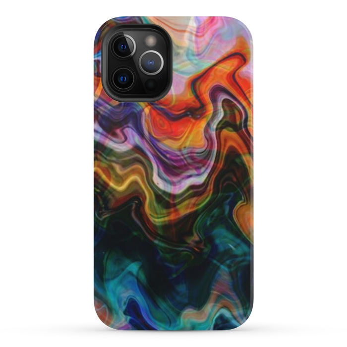 iPhone 12 Pro StrongFit Digitalart Abstract Marbling G596 by Medusa GraphicArt