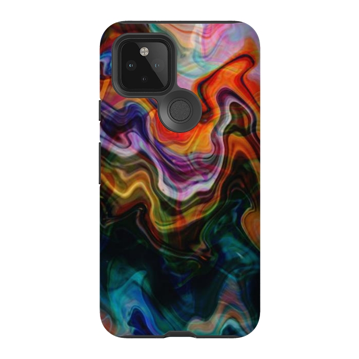 Pixel 5 StrongFit Digitalart Abstract Marbling G596 by Medusa GraphicArt
