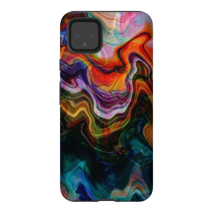 Pixel 4XL StrongFit Digitalart Abstract Marbling G596 by Medusa GraphicArt