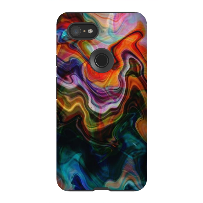 Pixel 3XL StrongFit Digitalart Abstract Marbling G596 by Medusa GraphicArt