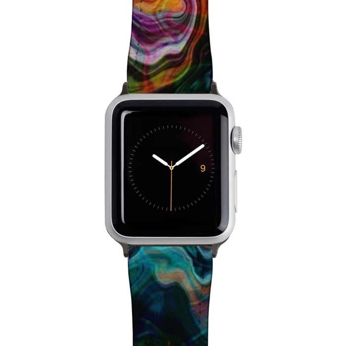 Watch 38mm / 40mm Strap PU leather Digitalart Abstract Marbling G596 by Medusa GraphicArt