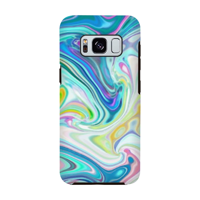 Galaxy S8 StrongFit Digitalart Abstract Marbling G597 by Medusa GraphicArt