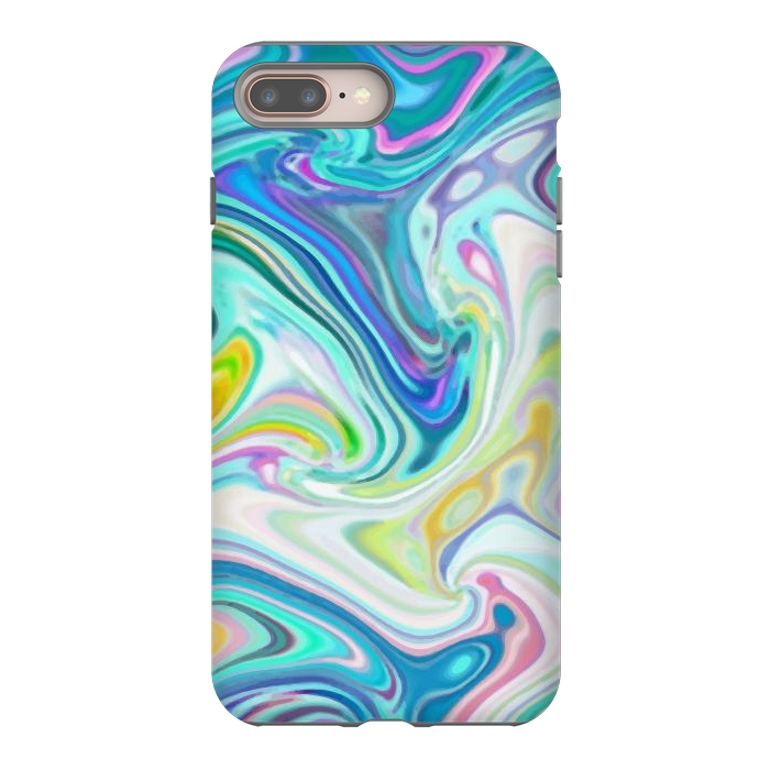 iPhone 8 plus StrongFit Digitalart Abstract Marbling G597 by Medusa GraphicArt