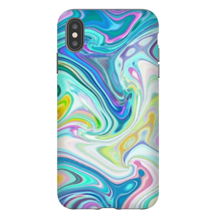 iPhone Xs Max StrongFit Digitalart Abstract Marbling G597 by Medusa GraphicArt