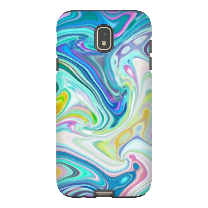Galaxy J7 StrongFit Digitalart Abstract Marbling G597 by Medusa GraphicArt
