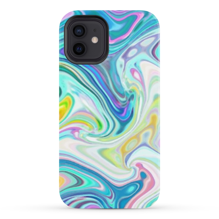 iPhone 12 StrongFit Digitalart Abstract Marbling G597 by Medusa GraphicArt