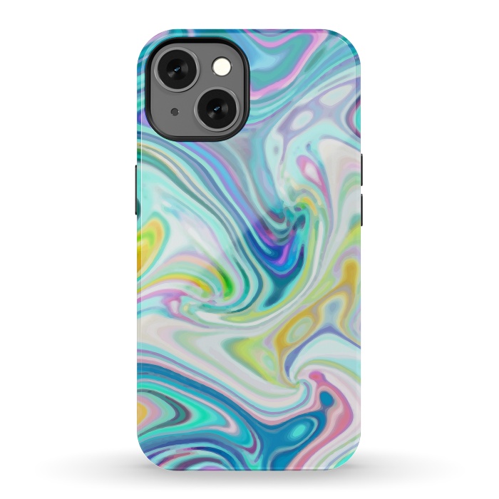 iPhone 13 StrongFit Digitalart Abstract Marbling G597 by Medusa GraphicArt