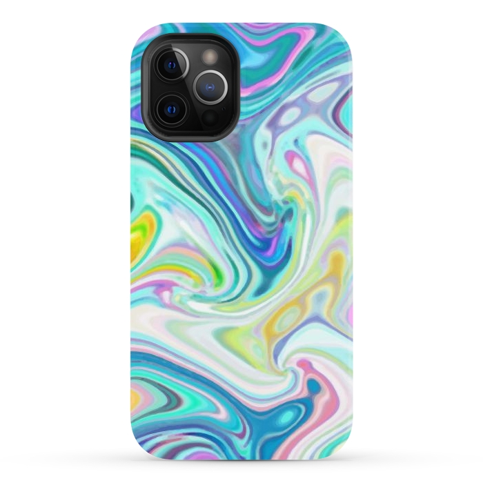iPhone 12 Pro Max StrongFit Digitalart Abstract Marbling G597 by Medusa GraphicArt