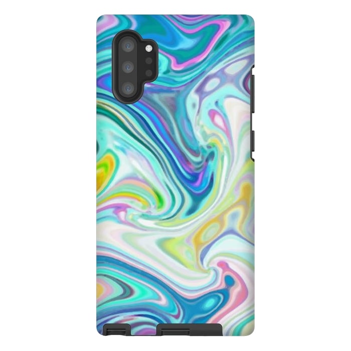 Galaxy Note 10 plus StrongFit Digitalart Abstract Marbling G597 by Medusa GraphicArt