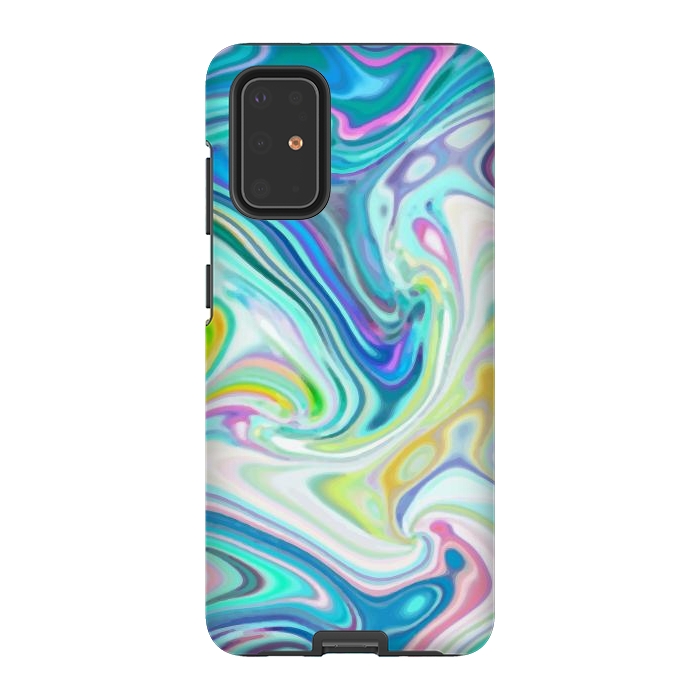 Galaxy S20 Plus StrongFit Digitalart Abstract Marbling G597 by Medusa GraphicArt