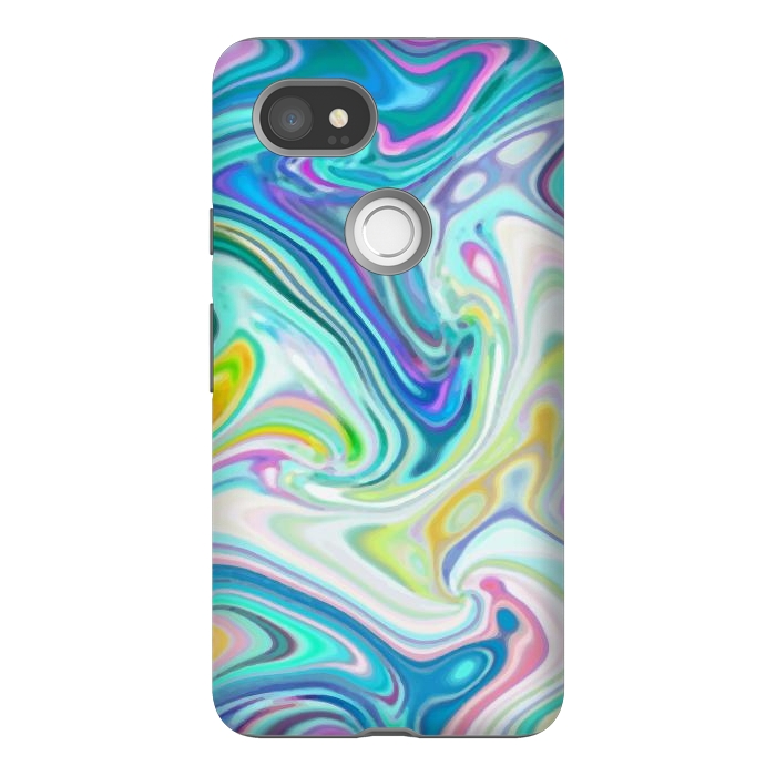 Pixel 2XL StrongFit Digitalart Abstract Marbling G597 by Medusa GraphicArt
