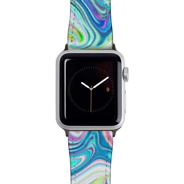 Watch 38mm / 40mm Strap PU leather Digitalart Abstract Marbling G597 by Medusa GraphicArt