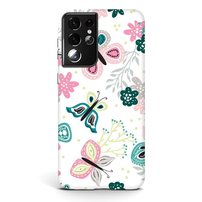 Galaxy S21 ultra StrongFit Give me Butterflies by ArtsCase