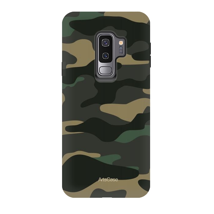 Galaxy S9 plus StrongFit Green Camo by ArtsCase