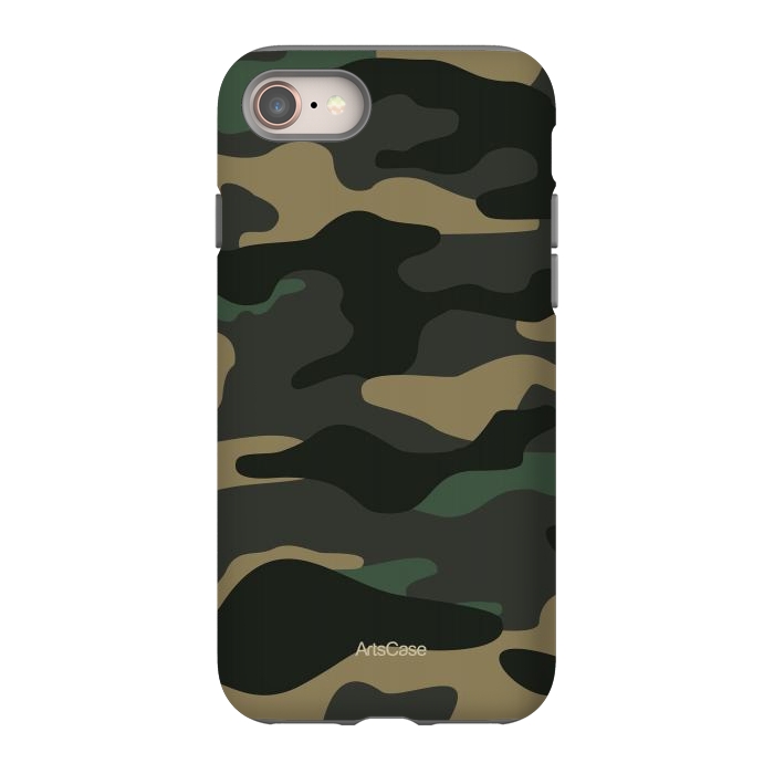 iPhone 8 StrongFit Green Camo by ArtsCase