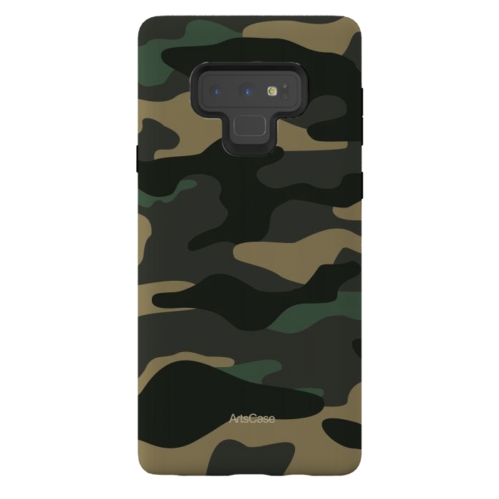 Galaxy Note 9 StrongFit Green Camo by ArtsCase