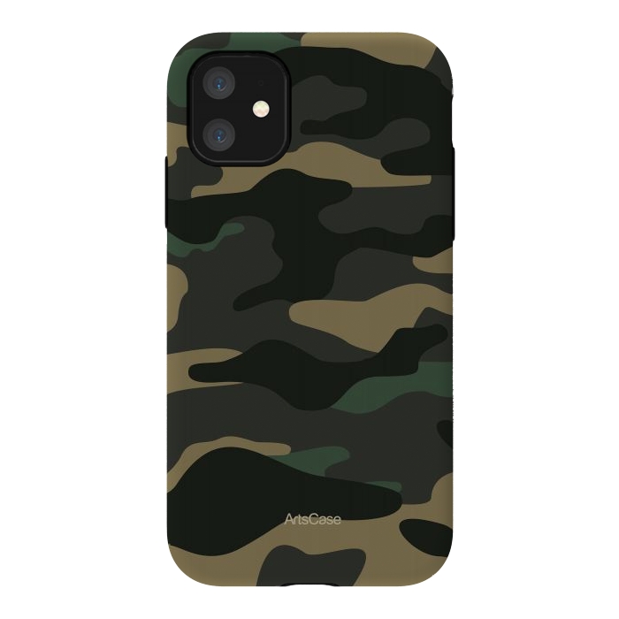 iPhone 11 StrongFit Green Camo by ArtsCase