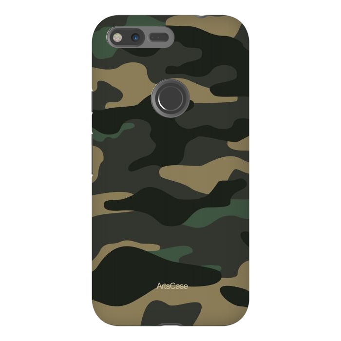 Pixel XL StrongFit Green Camo by ArtsCase