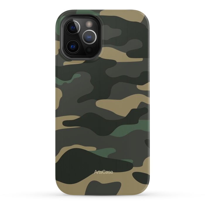iPhone 12 Pro StrongFit Green Camo by ArtsCase
