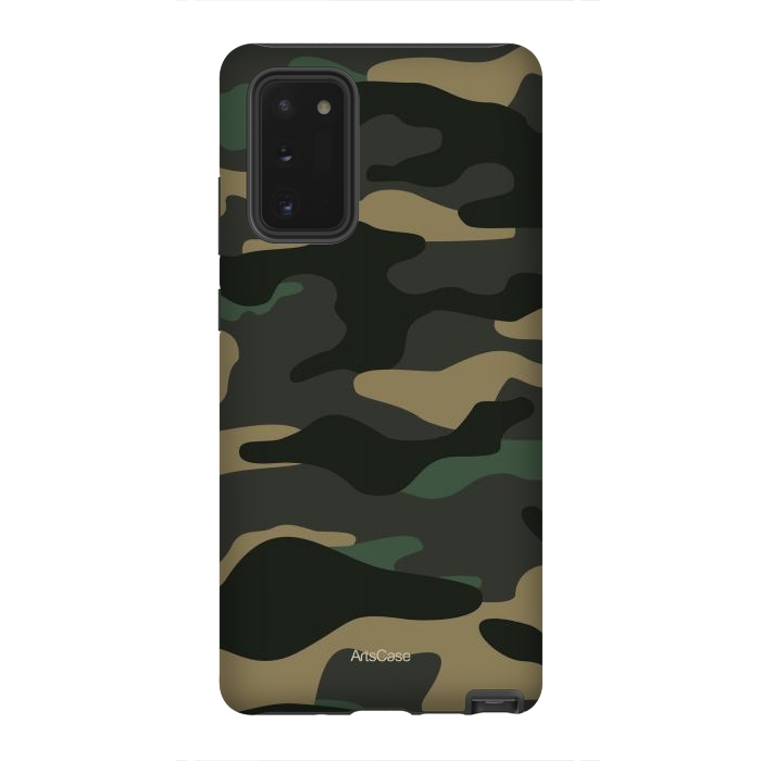 Galaxy Note 20 StrongFit Green Camo by ArtsCase
