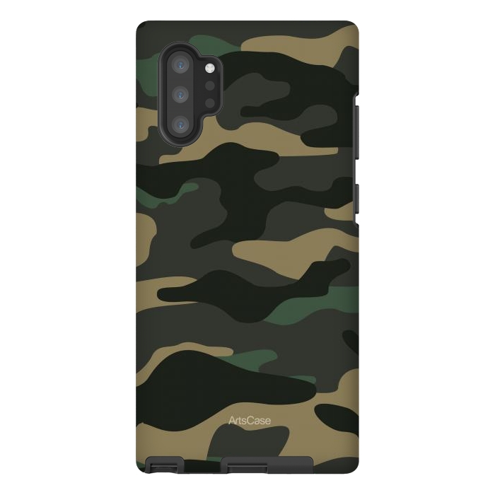 Galaxy Note 10 plus StrongFit Green Camo by ArtsCase