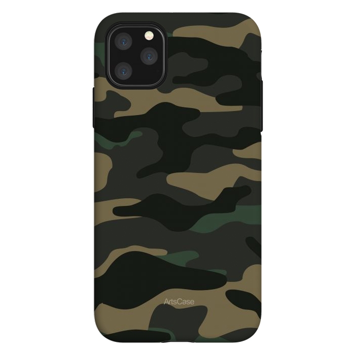 iPhone 11 Pro Max StrongFit Green Camo by ArtsCase