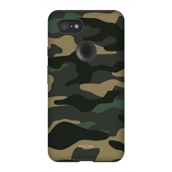 Pixel 3XL StrongFit Green Camo by ArtsCase