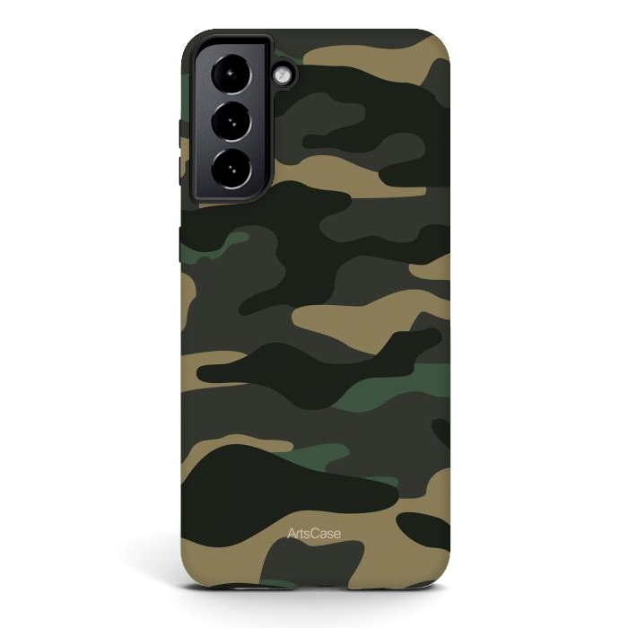 Galaxy S21 plus StrongFit Green Camo by ArtsCase