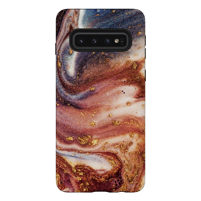Galaxy S10 StrongFit Marble Sand by ArtsCase