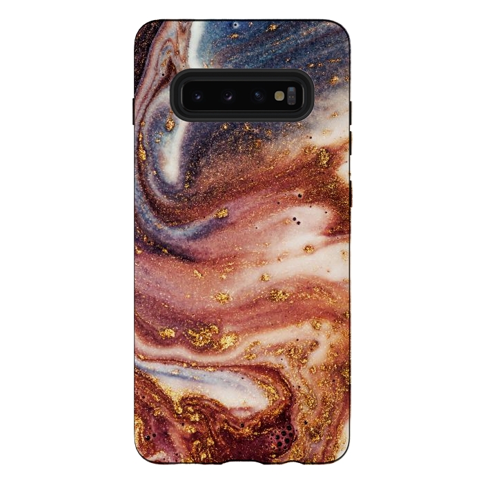 Galaxy S10 plus StrongFit Marble Sand by ArtsCase