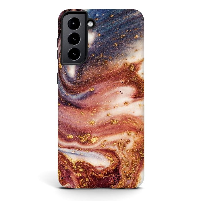 Galaxy S21 StrongFit Marble Sand by ArtsCase