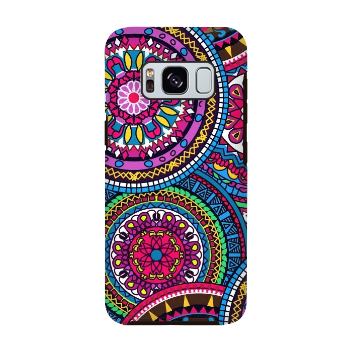 Galaxy S8 StrongFit Multicolor Ornament Mandala by ArtsCase
