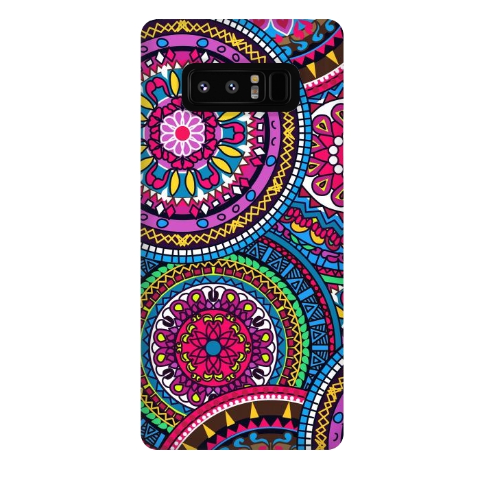 Galaxy Note 8 StrongFit Multicolor Ornament Mandala by ArtsCase