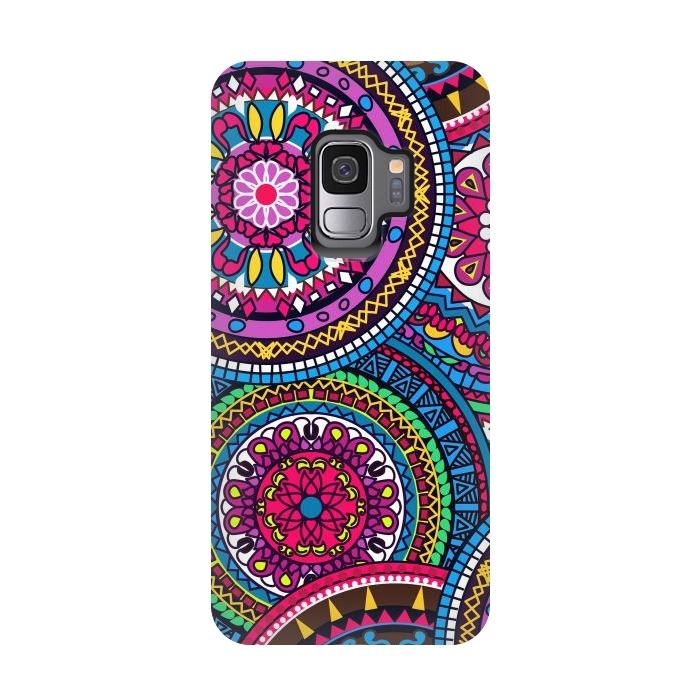 Galaxy S9 StrongFit Multicolor Ornament Mandala by ArtsCase