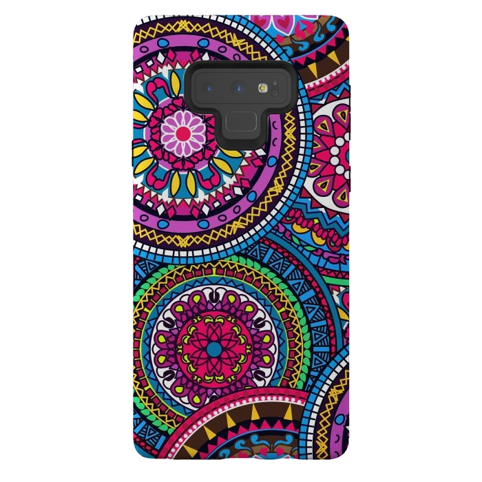 Galaxy Note 9 StrongFit Multicolor Ornament Mandala by ArtsCase