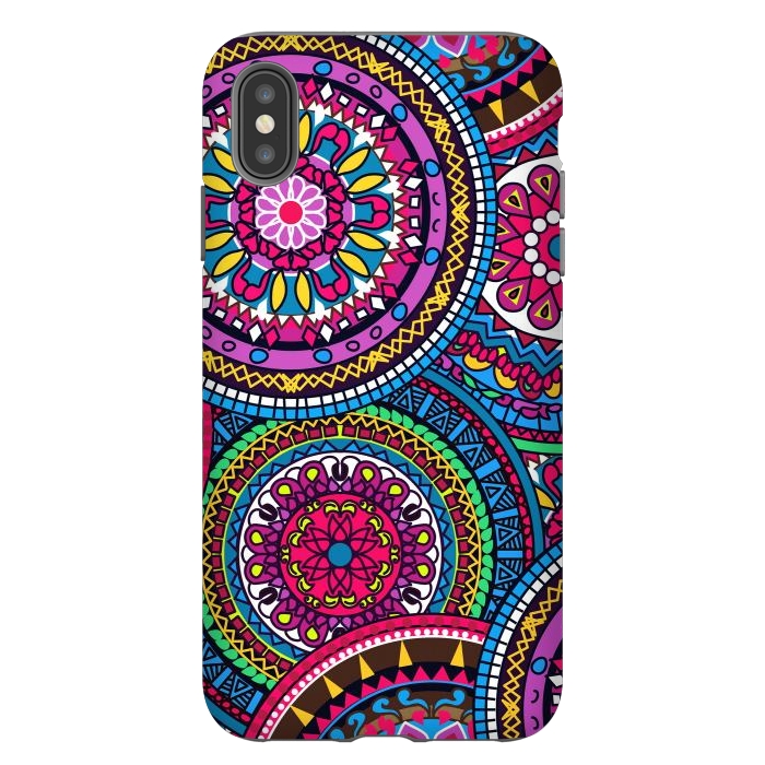 iPhone Xs Max StrongFit Multicolor Ornament Mandala by ArtsCase
