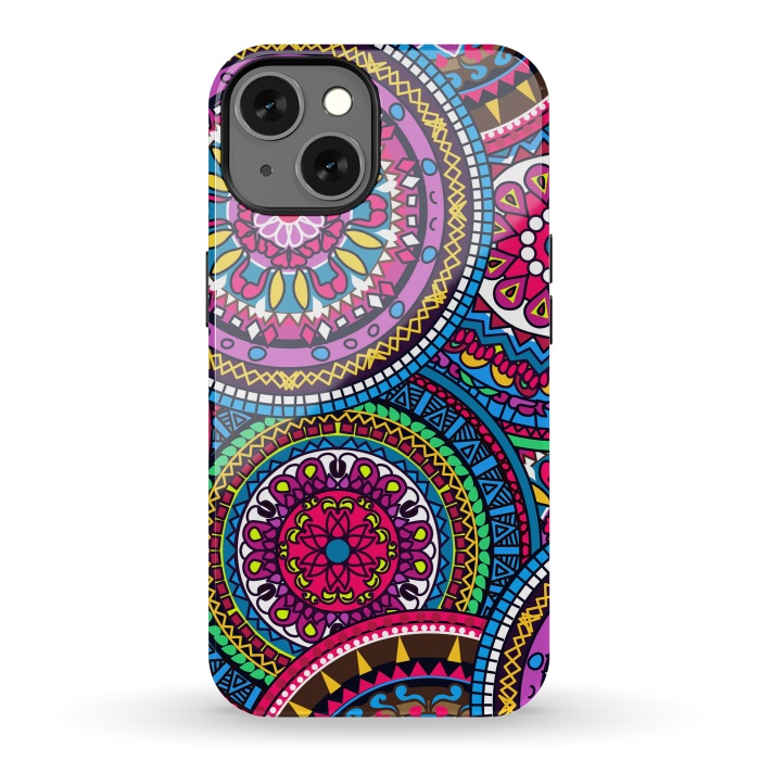 iPhone 13 StrongFit Multicolor Ornament Mandala by ArtsCase