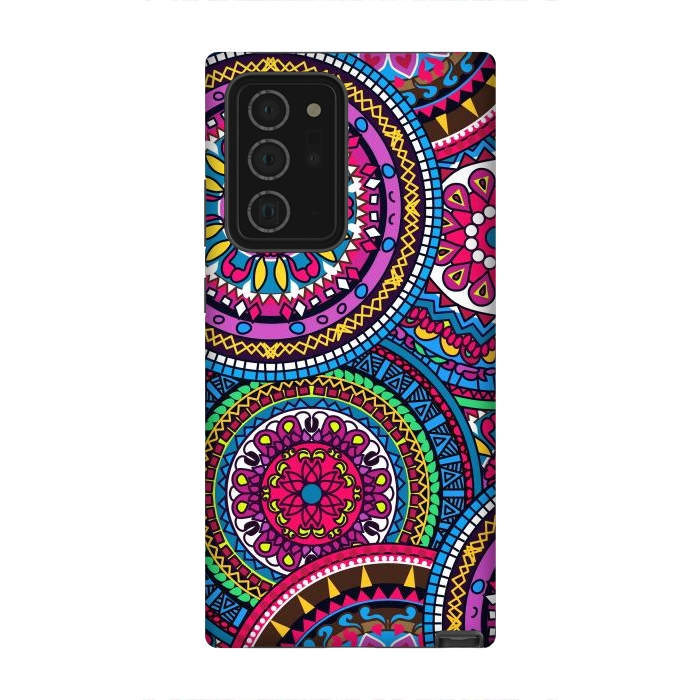 Galaxy Note 20 Ultra StrongFit Multicolor Ornament Mandala by ArtsCase