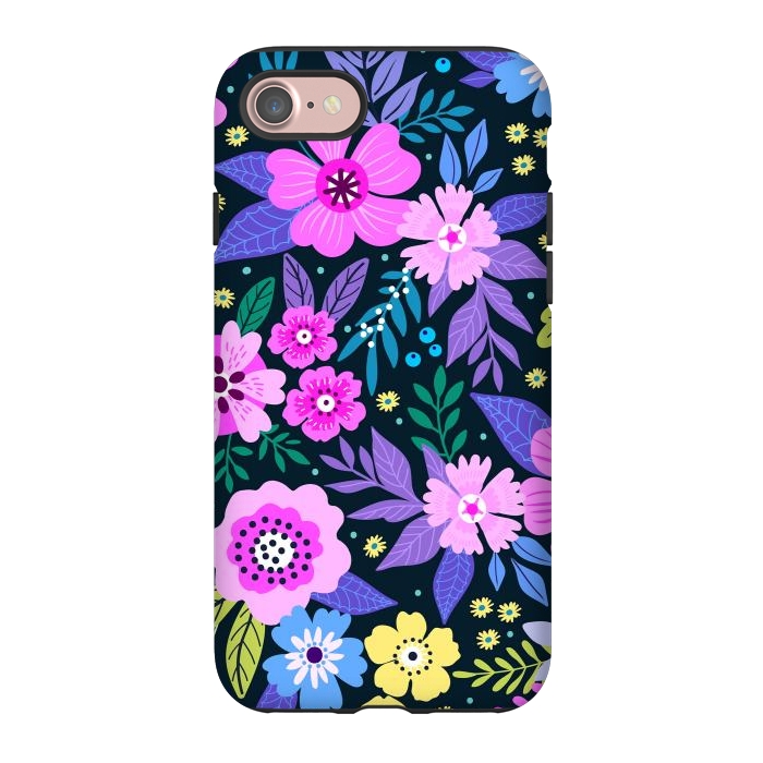 iPhone 7 StrongFit Pink Multicolor WildFlowers at Best by ArtsCase