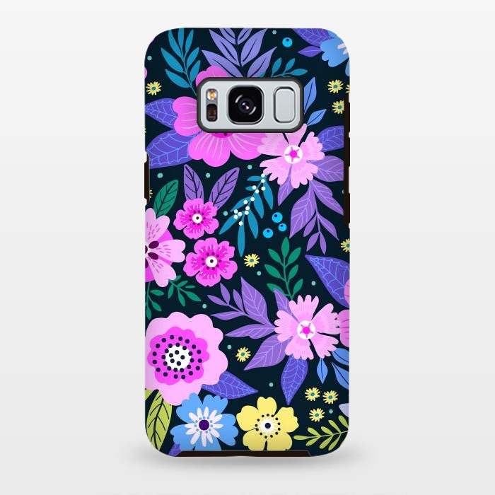 Galaxy S8 plus StrongFit Pink Multicolor WildFlowers at Best by ArtsCase