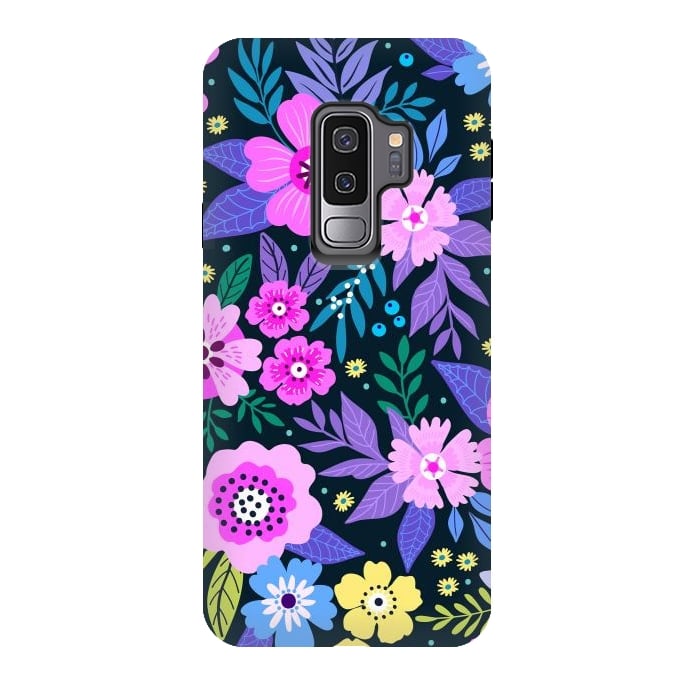 Galaxy S9 plus StrongFit Pink Multicolor WildFlowers at Best by ArtsCase