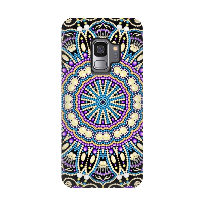 Galaxy S9 StrongFit Ornament Bright Mandala by ArtsCase