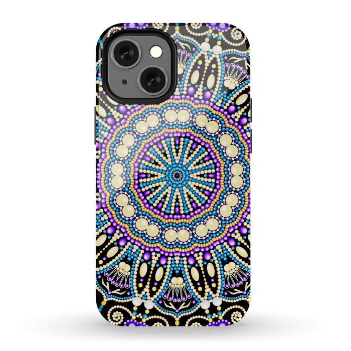 iPhone 13 mini StrongFit Ornament Bright Mandala by ArtsCase