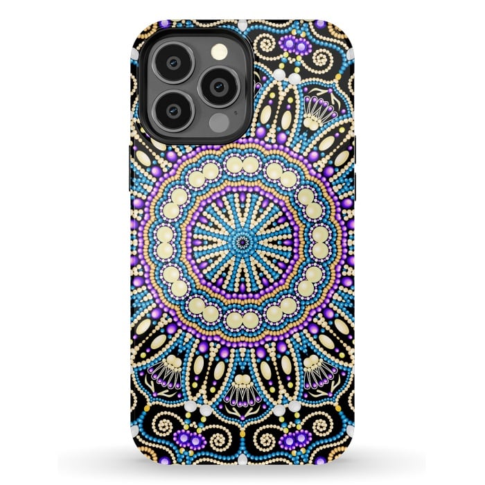 iPhone 13 Pro Max StrongFit Ornament Bright Mandala by ArtsCase