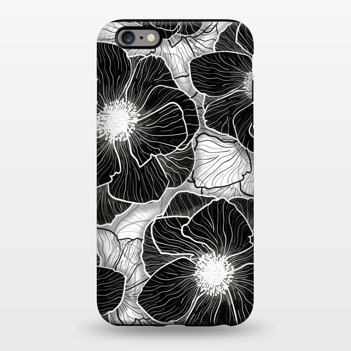 iPhone 6/6s plus StrongFit Anemones Wildflower Illustration G599 by Medusa GraphicArt